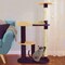 Pet Adobe Cat Tree 3 tier 42.25in high with 2 scratching posts Black and Tan by Pet Adobe 386931IHC - alternate 5